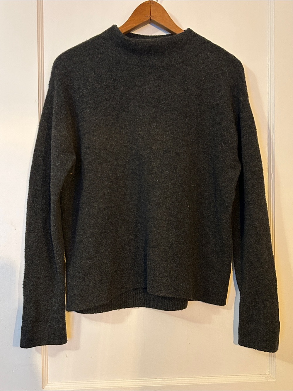Uniqlo Charcoal Funnel Neck Sweater